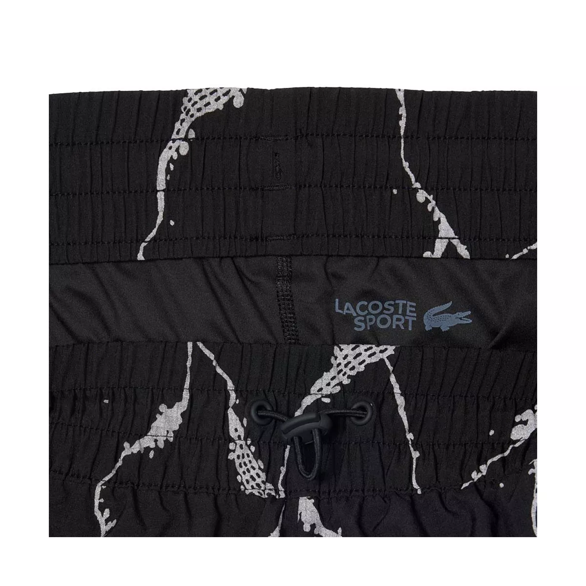 Lacoste Tennis Tennisshorts Reflektierender Druck Damen Schwarz