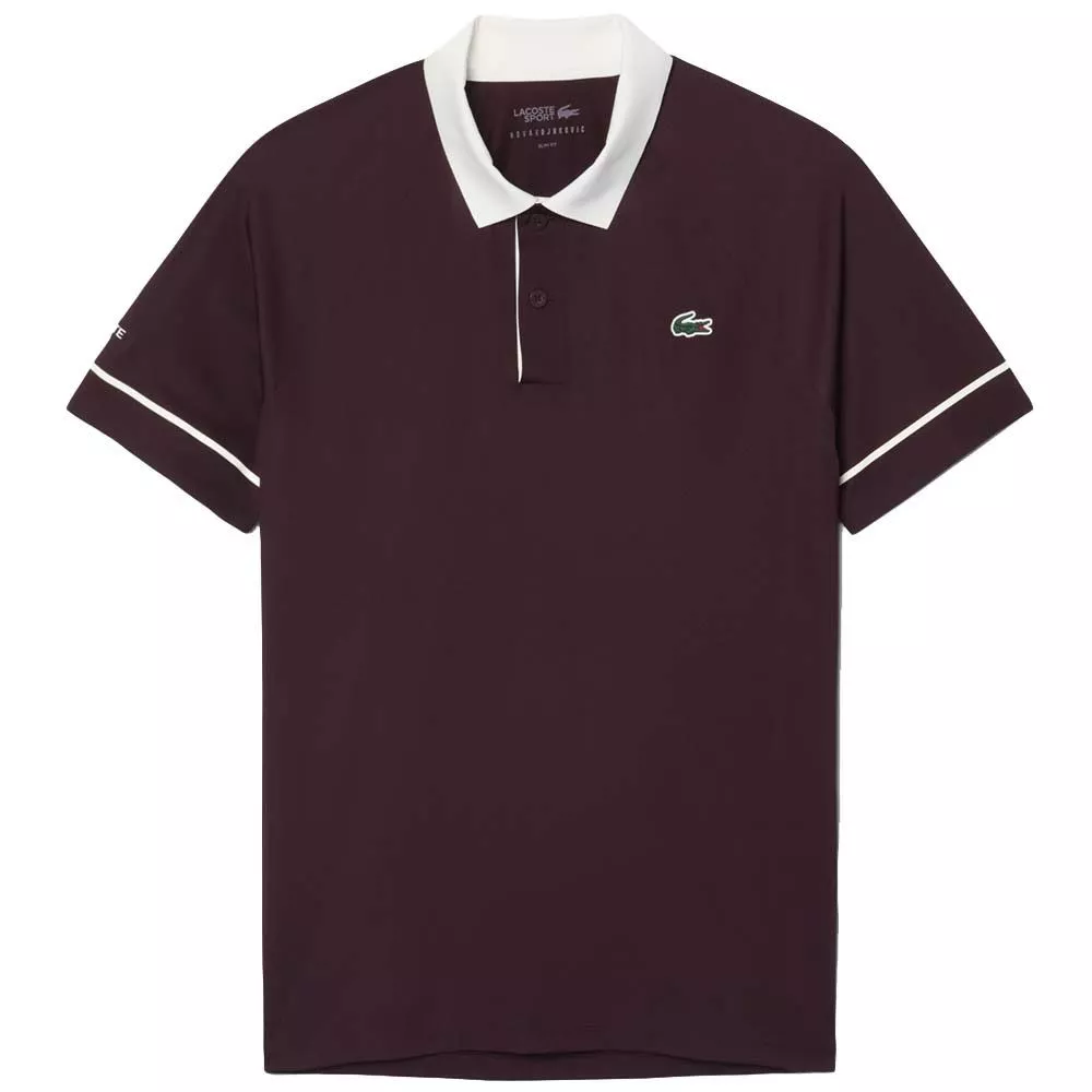 Lacoste Tennis Novak Djokovic On Court Poloshirt Braun