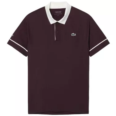 Lacoste Tennis Novak Djokovic On Court Poloshirt Braun