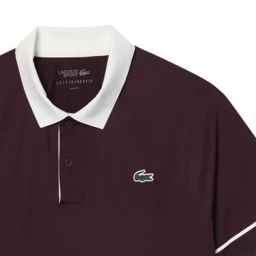 Lacoste Tennis Novak Djokovic On Court Poloshirt Braun