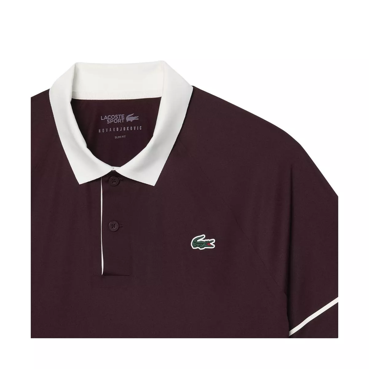 Lacoste Tennis Novak Djokovic On Court Poloshirt Braun