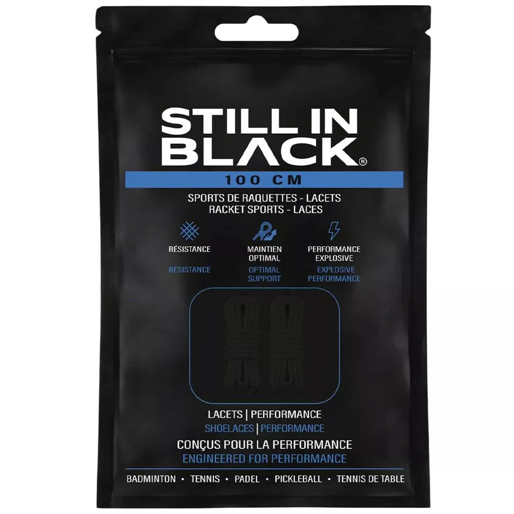 Still In Black Schn&uuml;rsenkel 100 cm Schwarz