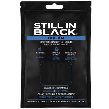 Still In Black Schn&uuml;rsenkel 100 cm Schwarz