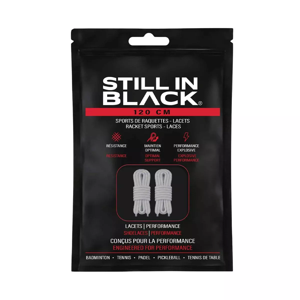Still In Black Schn&uuml;rsenkel 120 cm Wei&szlig;
