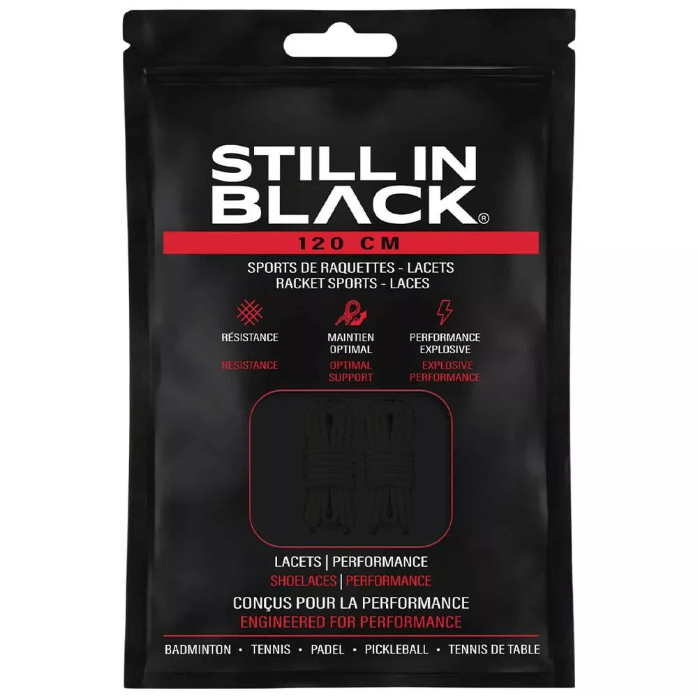 Still In Black Schn&uuml;rsenkel 120 cm Schwarz
