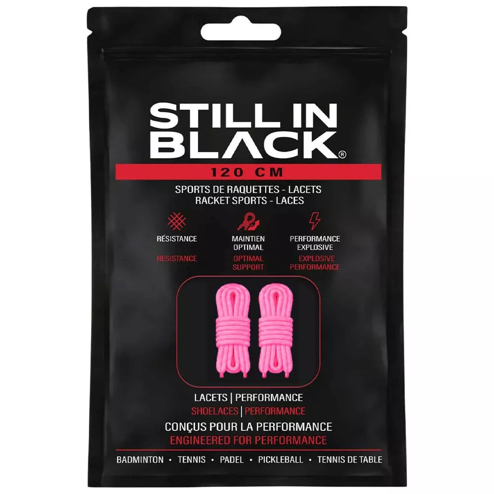 Still In Black Schn&uuml;rsenkel 120 cm Rosa