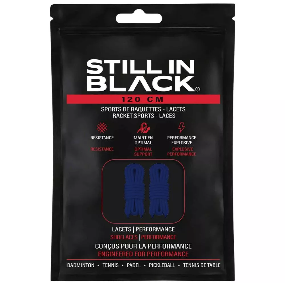 Still In Black Schn&uuml;rsenkel 120 cm Blau