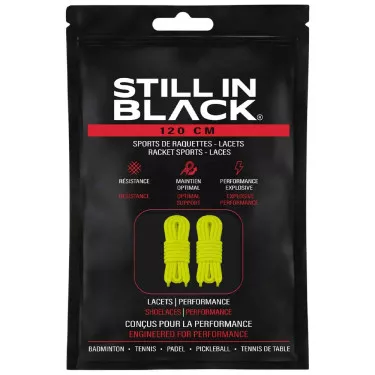 Still In Black Schn&uuml;rsenkel 120 cm Gelb