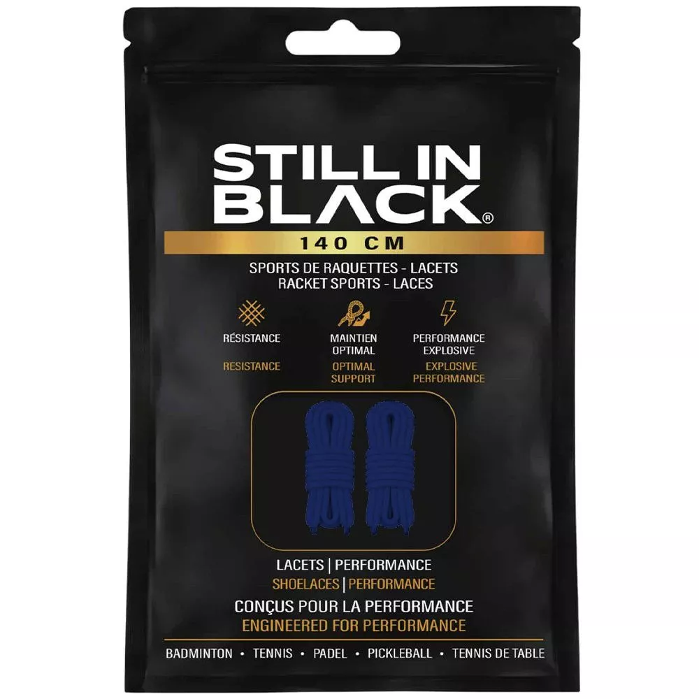 Still In Black Schn&uuml;rsenkel 140 cm Blau