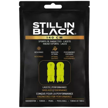 Still In Black Schn&uuml;rsenkel 140 cm Gelb