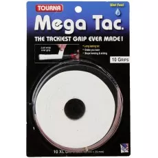 Tourna Mega Tac XL Overgrip Wei&szlig; 10er-Pack