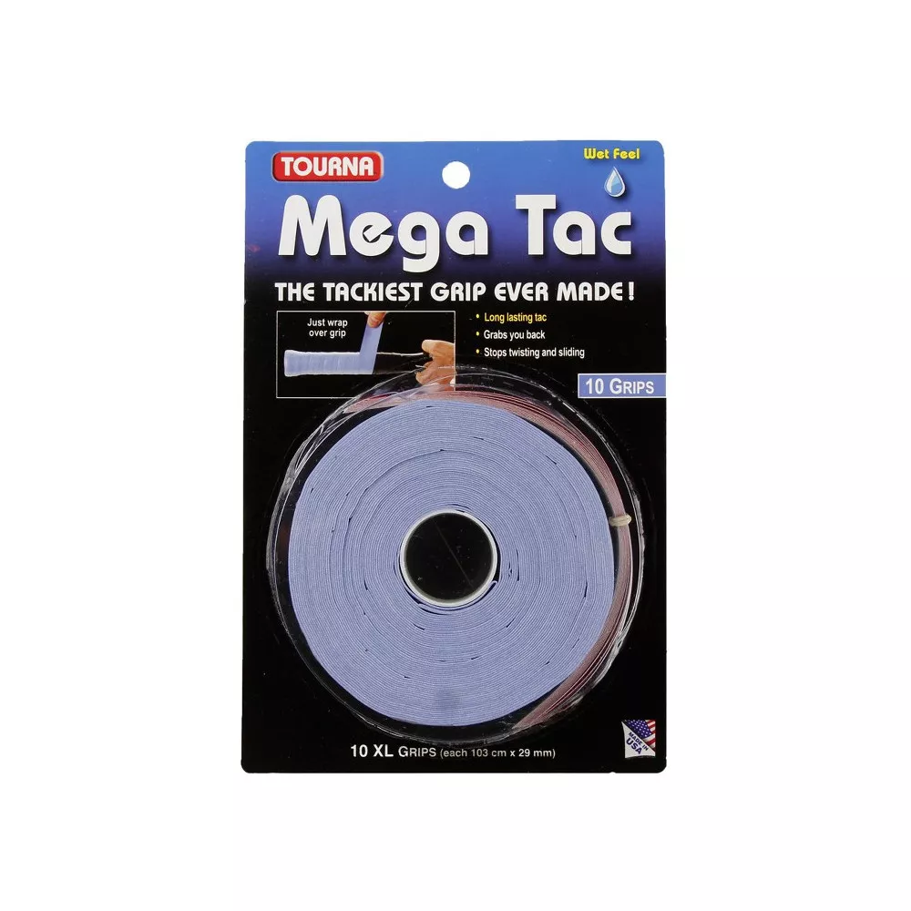 Tourna Mega Tac XL Overgrip Blau 10er-Pack