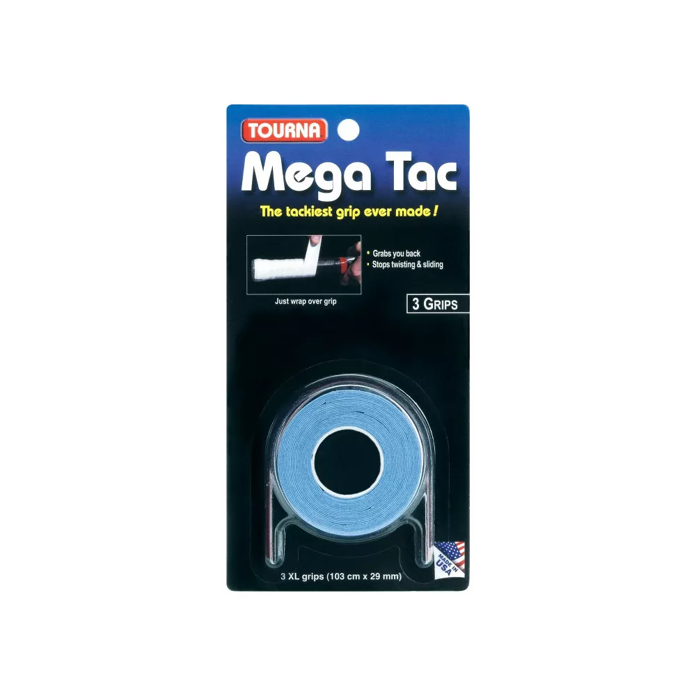 Tourna Mega Tac XL Overgrip Blau 3er-Pack
