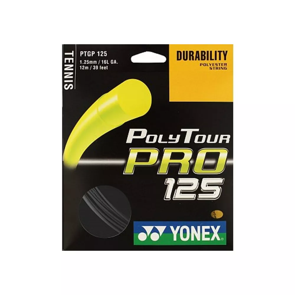 Yonex Poly Tour Pro Tennissaite Schwarz