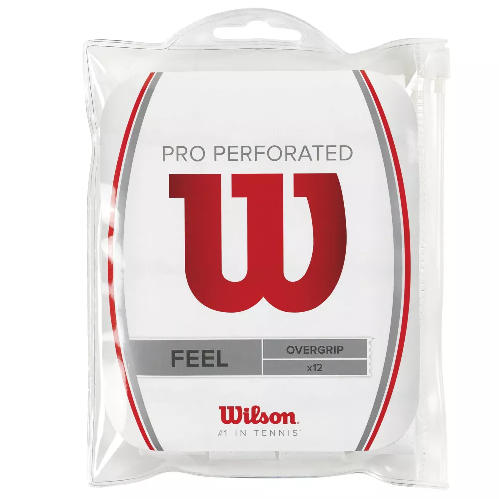 Wilson Pro Perforated Overgrip Wei&szlig; 12er-Pack