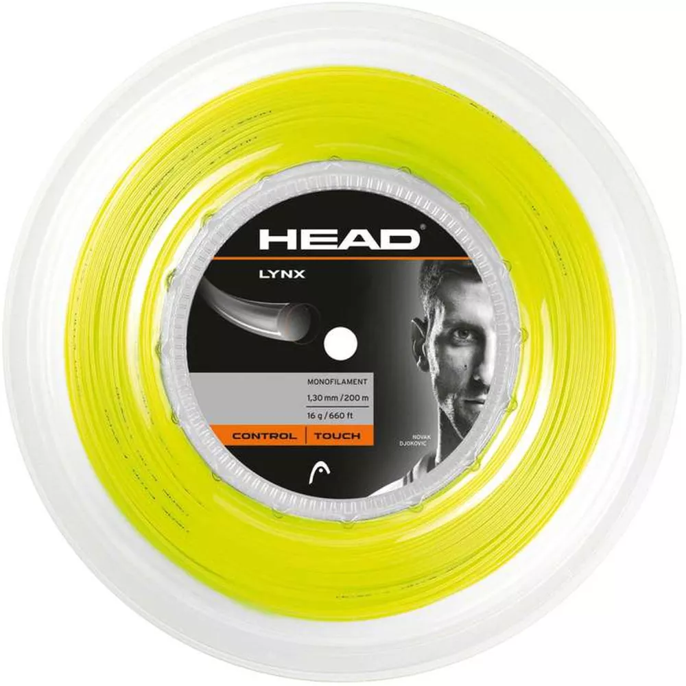 Head Lynx Saitenrolle Gelb 200 m