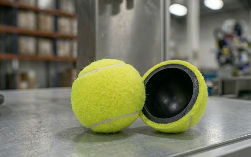 Wie wird ein Tennisball hergestellt?